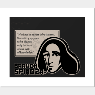 Baruch Spinoza (Nothing in nature is by chance) Posters and Art